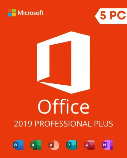 Microsoft Office 2019 Professional Plus License 5 PC Activation Key