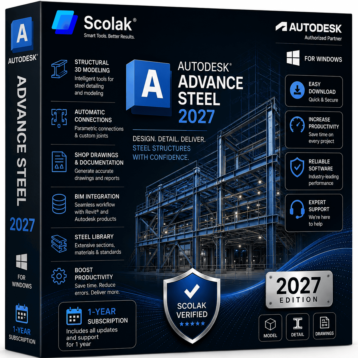 Autodesk Advance Steel 2027 1-Year Subscription