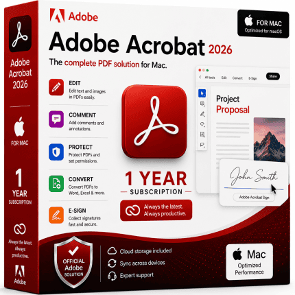 Adobe Photoshop 2026 for Mac 1 Year Subscription